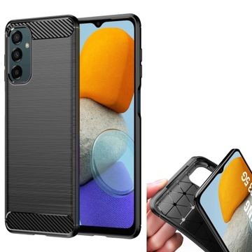 Etui PANCERNE KARBON + SZKŁO do SAMSUNG M13 / M23