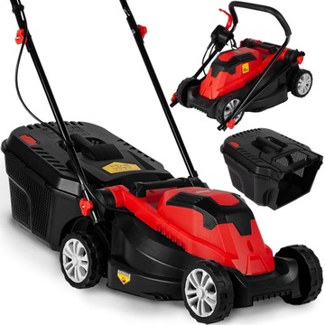 KOSIARKA ELEKTRYCZNA LEKKA MOCNA DO TRAWY DUŻY KOSZ 30L 2100W + GRATIS