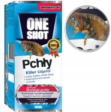 Preparat ONE SHOT na Pchły - Koncentrat 100ml = 10 litrów gotowej emulsji