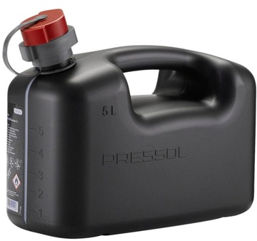KANISTER NA PALIWO Z MIARKĄ LEJKIEM PLASTIKOWY BENZYNĘ 5L PRESSOL