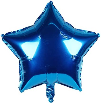 Balon prosto z nieba Granatowa gwiazdka 45 na hel