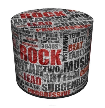 Szara Pufa z napisami - Rock