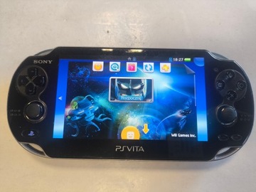 KONSOLA SONY PS VITA OLED WI-FI + KARTA 8GB + GRA + USB + ETUI