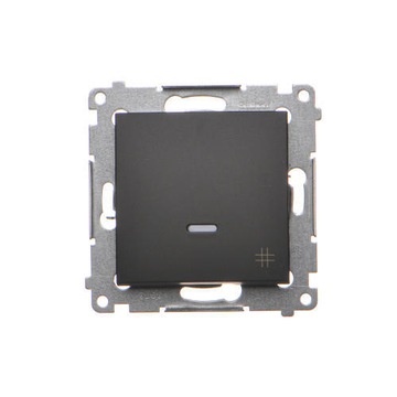 Łącznik krzyżowy z LED czarny mat DW7L.01/49 Simon
