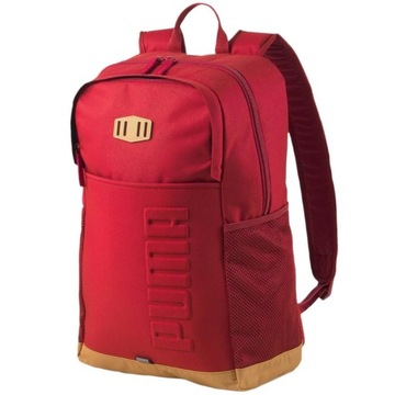 PUMA PLECAK SPORTOWY SZKOLNY S BACKPACK CZERWONY