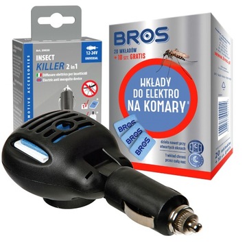 ELEKTROFUMIGATOR NA KOMARY OWADY 12V 24V + Wkłady