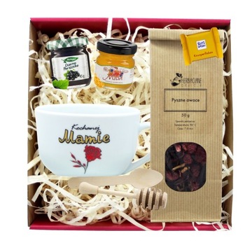 ЧАШКА подарок ДЕНЬ МАТЕРИ на день рождения маме чайный НАБОР с медовым вареньем