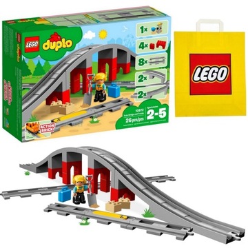 LEGO DUPLO 10872 Tory Kolejowe Most Kolejka Wiadukt do Pociągu 10984