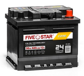 AKUMULATOR 50Ah 420A 12V P+ 207x175x175