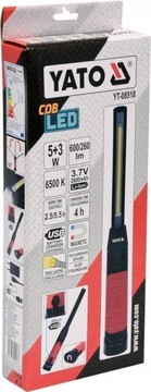YATO - COB СВЕТОДИОДНАЯ ЛАМПА ДЛЯ МАСТЕРСКИХ 5Вт + 3Вт