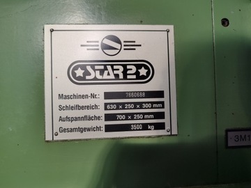 Плоскошлифовальная машина STAR 2 600x250