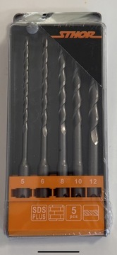 ZESTAW WIERTEŁ SDS S4 5SZT.5-12MM 23988V STHOR