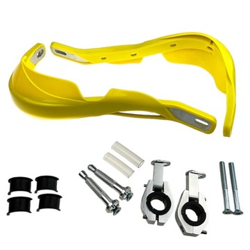 LEOSHI HANDBARY osłony dłoni rąk dźwigni czerwone PITBIKE Cross Dirt Enduro