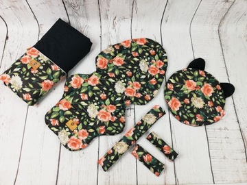 Двусторонняя вставка в коляску Подушка-мишка Тедди