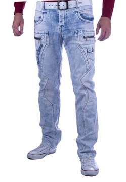 SPODNIE JEANS MĘSKIE CIPO BAXX REGULAR KIESZENIE