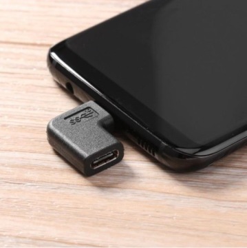 Угловой адаптер USB C для кабеля USB-C ТИП ТИП-C