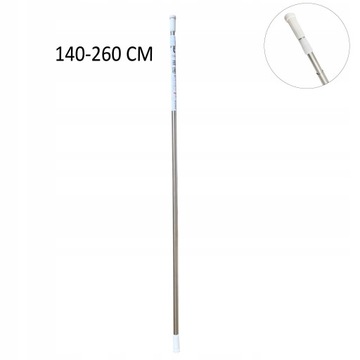 ВЫДВИЖНАЯ КАРДИНА ДЛЯ ОДЕЖДЫ КАРДИНА ДЛЯ ШТОР 140-260 СМ ДИАМЕТР. 20 мм