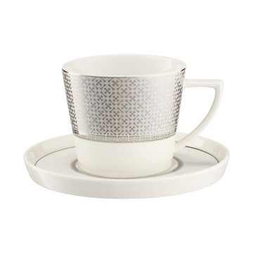 Filiżanka ze spodkiem porcelanowa 240 ml SHIRO VILLA ITALIA
