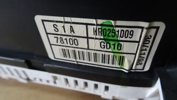 ACCORD VI 6 1.8 16V PŘÍSTROJOVÁ DESKA S1A HR0251009