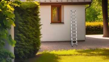 Алюминиевая телескопическая лестница 3,2 м 11 ступенек HOME BAULICH