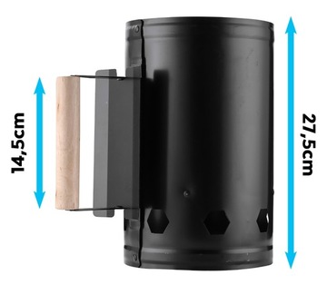 ДЫМОХОД ДЛЯ РАЗЖИГАНИЯ ГРИЛЬ-БАРБЕКЮ ДЛЯ УГОЛЬНЫХ БРИКЕТОВ
