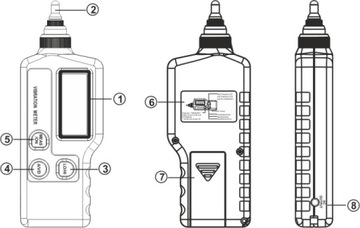 ЦИФРОВОЙ ИЗМЕРИТЕЛЬ ВИБРАЦИИ ПОРТАТИВНЫЙ ИЗМЕРИТЕЛЬ ВИБРАЦИИ ДАТЧИК ИЗМЕРЕНИЯ ВИБРАЦИИ ЖК-ЭКРАН