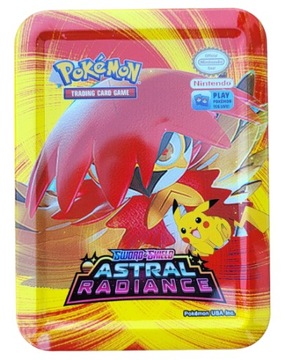 POKEMON PUSZKA METALOWA KARTY KOLEKCJONERSKIE