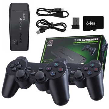 РЕТРО 15000 ИГР 4K ТЕЛЕВИЗОР ИГРОВАЯ КОНСОЛЬ + 2 ПАКЕТА