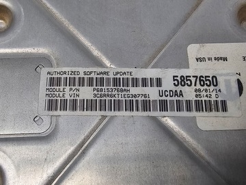 DODGE RAM 1500 5.7 13-18 JEDNOTKA MOTORU 68153768AH USA