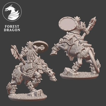 Dwarf Demonsmith Centaur Hero, 10 mm Warmaster