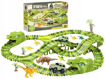 MEGA TOR WYŚCIGOWY XXXL DINOZAUR DINO PARK 240 el.