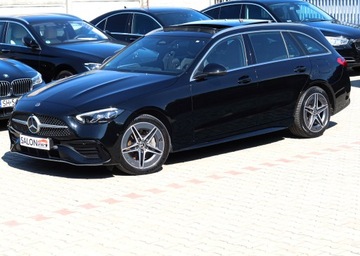 Mercedes Klasa C W206 Kombi Plug-In 2.0 300e 313KM 2023 Mercedes C300e 313 koni 2xAMG Panorama Hak Blis Webasto Ambiente LKA Hi-Fi, zdjęcie 26