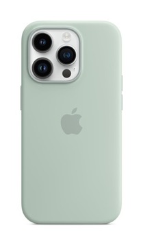 Oryginalne Silikonowe Etui Apple Iphone 14 Pro Max Zielony