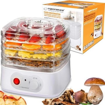 СУШИЛКА ДЛЯ ПИЩЕВЫХ ГРИБОВ, ФРУКТОВ, ОВОЩЕЙ, ТРАВ ESPERANZA FOOD POWERFUL