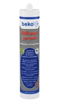 PRO4 silikon uniwersalny Beko 310 ml c. brąz mahoń