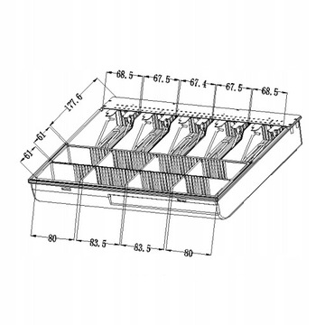 ПОДДОН ДЛЯ КАССОВОГО ЯЩИКА, ЗАЩЕЛКИ, ВСТАВКА