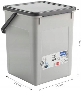 Контейнер Корзина для капсул моющих средств Rotho 9 л Серый