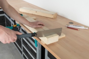 WOLFCRAFT Японская пила для планок 240 мм 6951000 + столярный карандаш