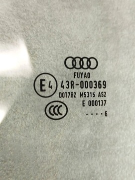 AUDI Q2 2016 SKLO (OKNO) DVEŘE LEVÝ ZADNÍ 81A845205