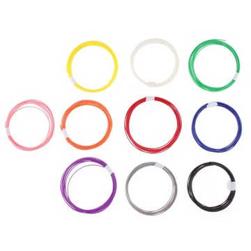 1 zestaw 3D Filament ABS 1.75mm do drukowania 10m