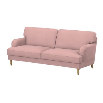 STOCKSUND Pokrycie sofy 3-os, Velvet B.Pink