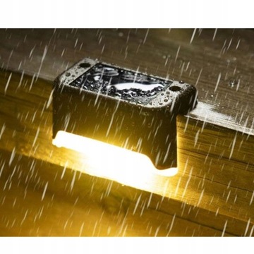 LAMPKA SOLARNE OGRODOWE SCHODOWE LED NA TARAS 8 SZT