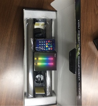 2ШТ. СВЕТОДИОДНЫЕ ПАНЕЛИ ИГРОВЫЕ ТОРШЕРЫ RGB ПОДСВЕТКА С ДИСТАНЦИОННЫМ УПРАВЛЕНИЕМ