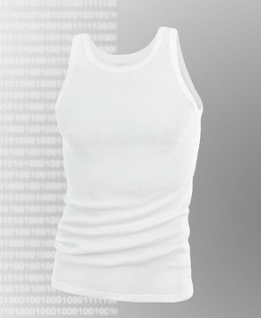 e.CLASSIC 15077 Майка XXL - белая полоска