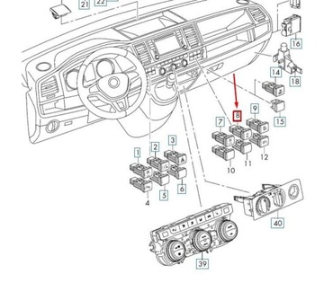 VW TRANSPORTER T6 UZAMČENÍ MECHANIZMUS