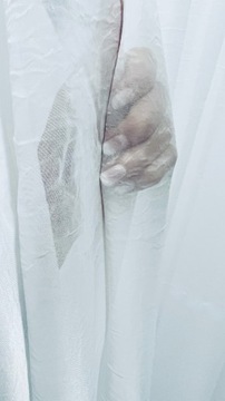 WOAL KRESZOWANY KRESZ BIAŁY FIRANA SABLE FIRANKI METRY 300CM GNIECIONY