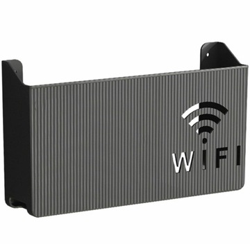 UCHWYT ŚCIENNY PÓŁKA NAŚCIENNA NA ROUTER WIFI SWITCH CZARNA