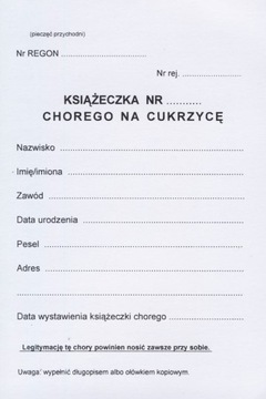 KSIĄŻECZKA CHOREGO NA CUKRZYCĘ