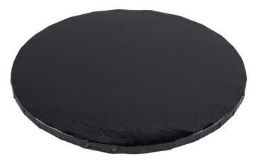 Podkład pod tort PC CZARNY SZTYWNY 28 cm