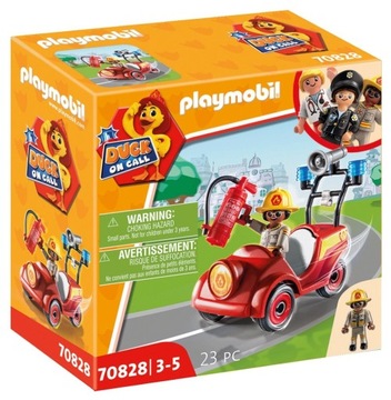 PLAYMOBIL WÓZ STRAŻY POŻARNEJ STRAŻACKI DUCK